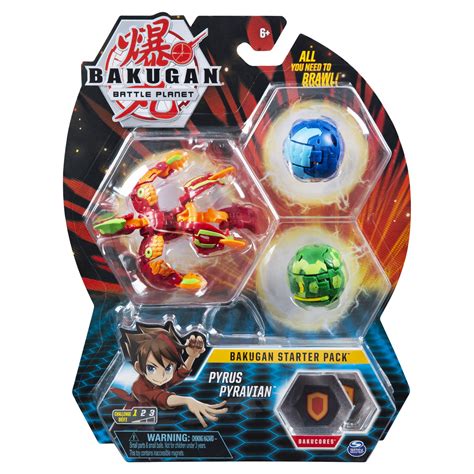Bakugan Starter Pack 3-Pack, Pyrus Pyravian, India | Ubuy