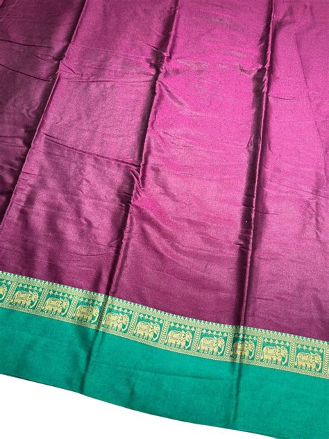 Southloom Kerala Semi Silk Narayan Pett Saree With Woven Work on the B ...