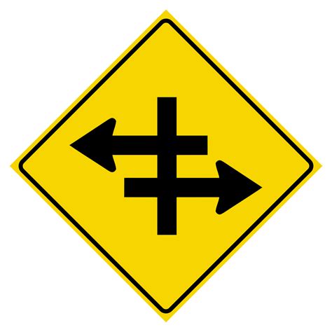 Divided Highway Sign