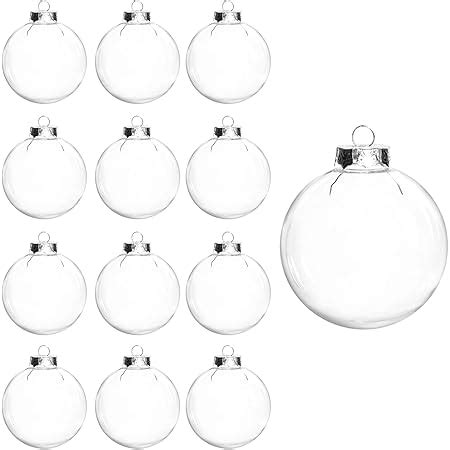 12 Pcs DIY Clear Plastic Fillable Balls Ornament, | Ubuy India
