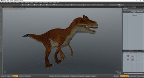 3D Allosaurus Yellow Coloring | 3D Molier International