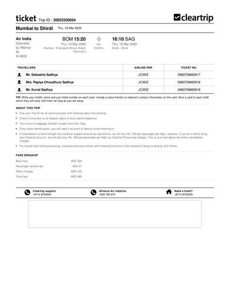 Cleartrip — cancellation due to covid 19/ corona virus fear
