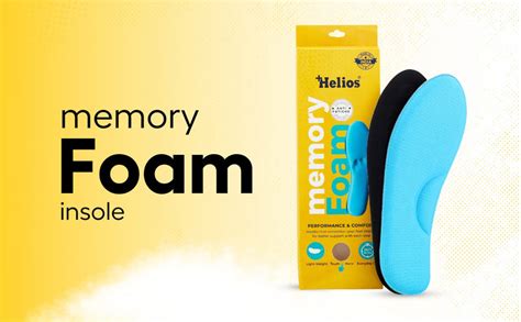 Helios Memory Foam Insole for Men – Trim to Fit Size 6-10 – Breathable ...