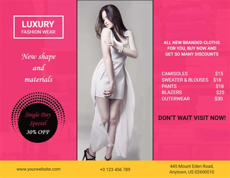 Fashion Brochure Templates