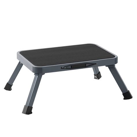 Ollieroo Step Stool Portable Lightweight Folding Steel Step Ladder with ...