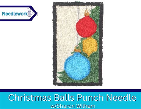 Christmas Balls Punch Needle