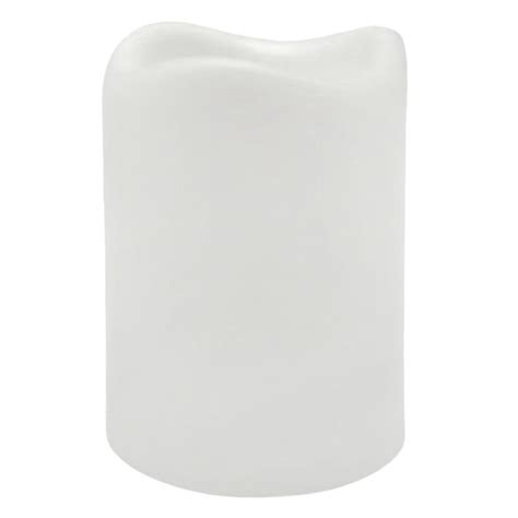 White Pillar Candle, 3x4