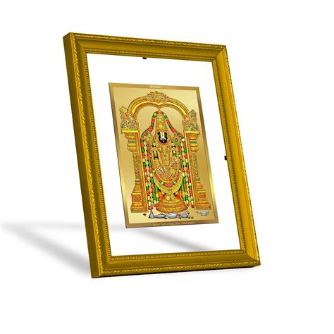 Diviniti 24K Gold Plated Tirupati Balaji Photo Frame For Home Decor, W ...