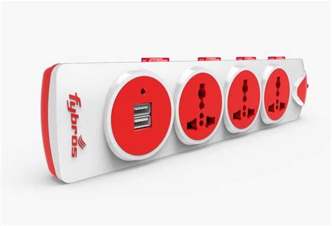 Fybros Qubic 4x4 International Sockets Power Extension Box 5 Meter With ...