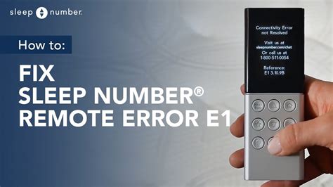 Sleep Number Error Code E4 的图像结果