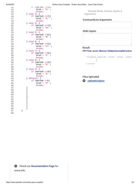 IDE Online Java 的图像结果