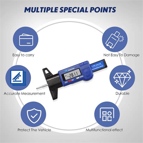 Snapklik.com : LCD Display Tire Thread Measuring Gauge Digital Tire ...