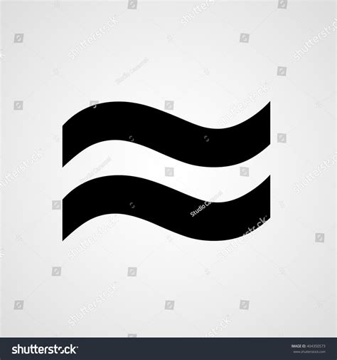 Approximately Equal Symbol Two Waves Vector Stock Vector (Royalty Free ...