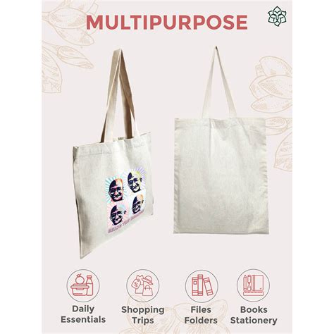 Buy Maatir Gandhi Pop Art Canvas Tote Bag for Women Online