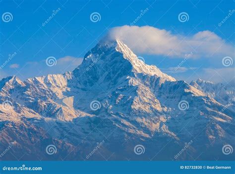 Annapurna Himalaya Nepal stock photo. Image of south - 82732830