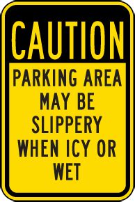 Image result for Slippery Pavement Sign