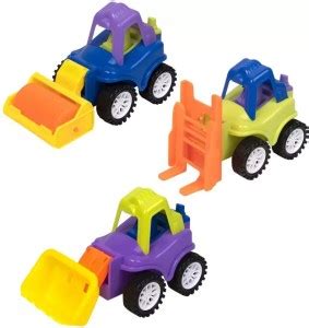 Kaizen Enterprises Set Of 3 Construction Vehicles Friction Power Toy ...