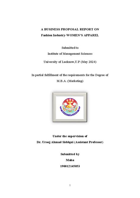 A Business Proposal Report Final (1) - A BUSINESS PROPOSAL REPORT ON ...