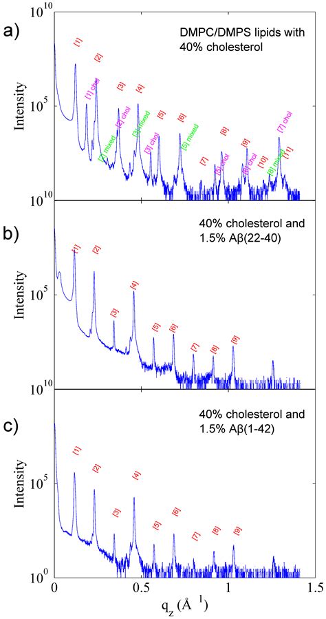 The Position of Aβ22-40 and Aβ1-42 in Anionic Lipid Membranes ...
