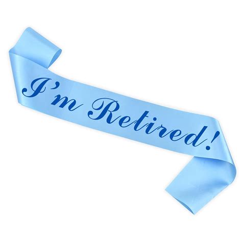 WOBBOX Happy Retirement Sash, Retirement Party Decorations-(1 Pcs ...