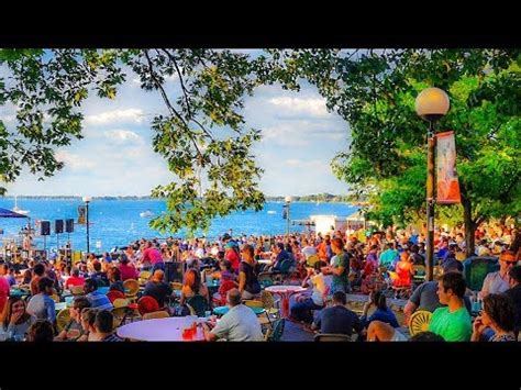 A Walk Around The Memorial Union Terrace in Summer, Madison, Wisconsin ...