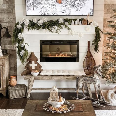 5 Christmas Mantelpiece Decoration Ideas Antique Farmhouse