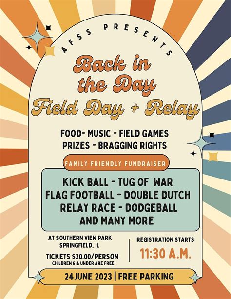 AFSS Back in the Day Field Day and Relay, Southern View Community Park ...