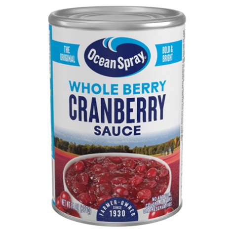 Ocean Spray® Whole Cranberry Sauce, Canned KKS1 Side Dish, 14 Oz Can ...