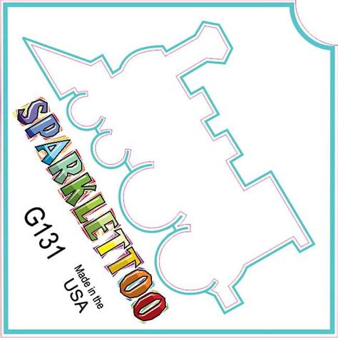 Ruby Red Paint G131 1.5 x 2.3 x 2.3 in. 3-Ply Train Design Glitter ...