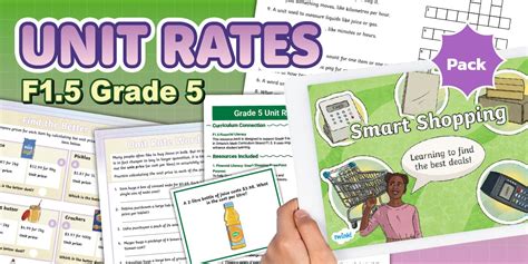 Grade 5 Unit Rates Resource Pack