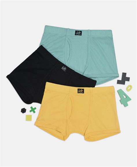 Buy Super Combed Cotton Rib Fabric Solid Trunk with Front Open Fly and ...