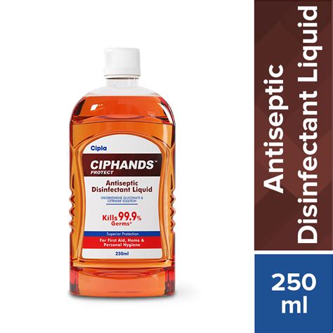 Ciphands Protect Antiseptic Disinfectant Liquid, 250 ml Price, Uses ...