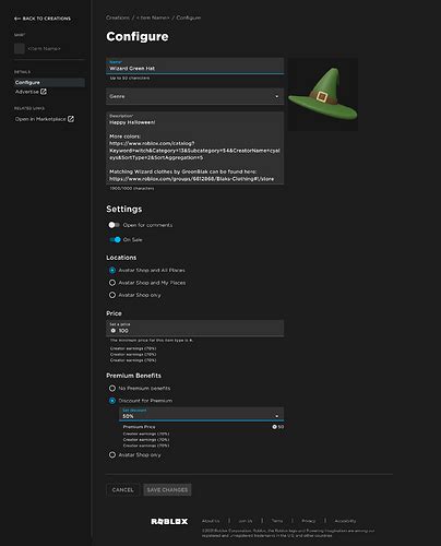 Image result for Roblox.com Develop Pages