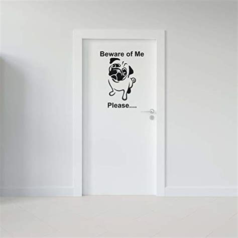 KalaKart 'Beware of Me Please Dog' Wall Sticker (PVC Vinyl, 30 cm x 29 ...