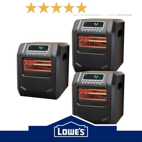 Lifesmart 1500 watt portable electric infrared quartz space heater for ...