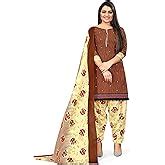 Rajnandini Women's Black Cotton Printed Salwar Suit Material (Free Size ...