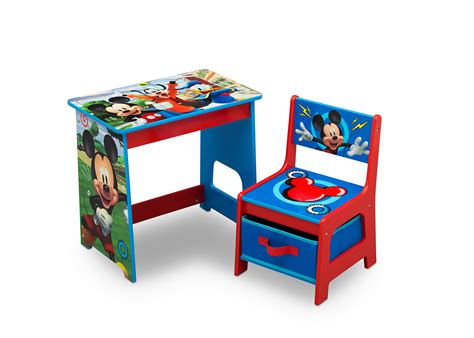 Buy Disney Mickey Mouse Kids Wood Desk and Chair Set by Delta Children ...