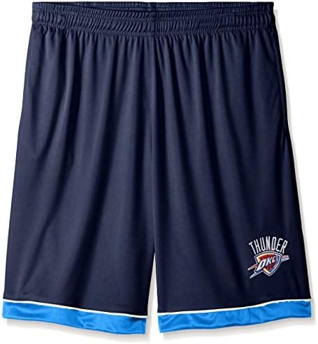 NBA Oklahoma City Thunder Men's Poly Jersey Lower Trim Shorts, 6X, Navy ...