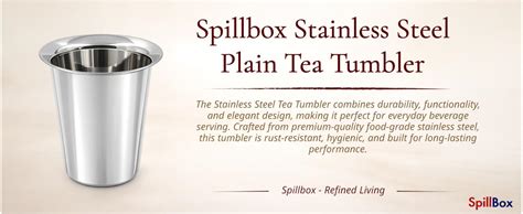 Buy Spillbox Stainless Steel Tumblers | Glass | Drinkware | Stainless ...