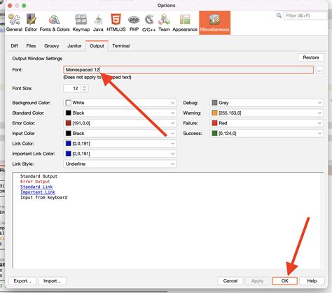 NetBeans Output Format Underline 的图像结果