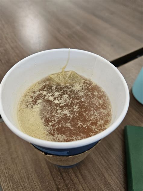 I thought shelf stable coffee creamer in hot orange tea sounded nice ...