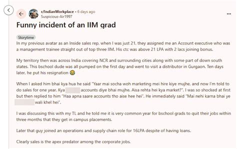 IIM graduate quits Rs 21 LPA job in just 10 days - IIM graduate quits ...