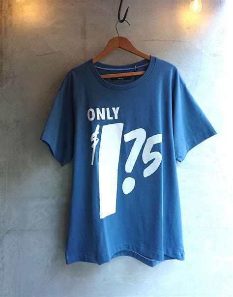 Sick and Tiired "$ 1.75 PRINT T-SHIRTS" Smoke Blue / White Print Color ...