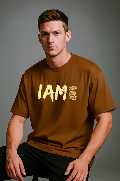 I AM Printed Oversize T-Shirt – Fafo Store