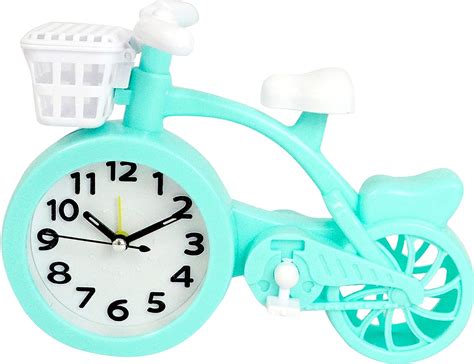 Buy Sigaram Analog Table Clock, Cycle Design Decoative Alarm Clock in ...