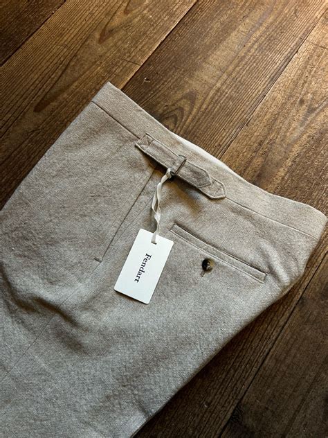 Fendart moderate pants side adjuster pink tweed | TALE COCOON