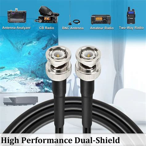 Coaxial Cable - Low Loss RG 58 Jumper Cable with N Male to N Female ...