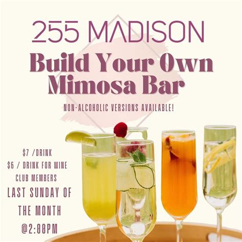 Build your own Mimosa Bar! , 255 Madison, Eugene, November 26 2023 ...