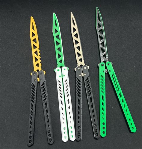 3D Printed Butterfly Knife Trainer - Etsy