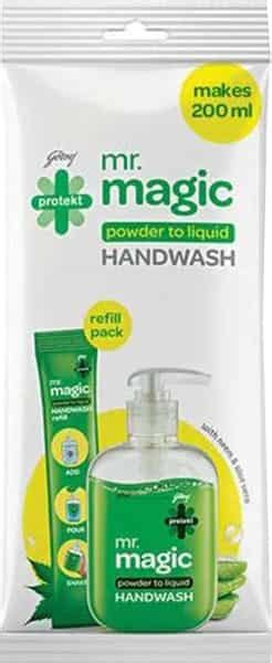 Buy GODREJ PROTEKT MR. MAGIC HAND WASH NEEM (REFILLS) 9GM EACH - PACK ...